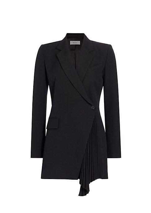 Pleated Blazer Dress