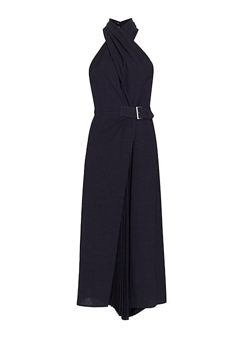 Chic Buckle Wrap Dress