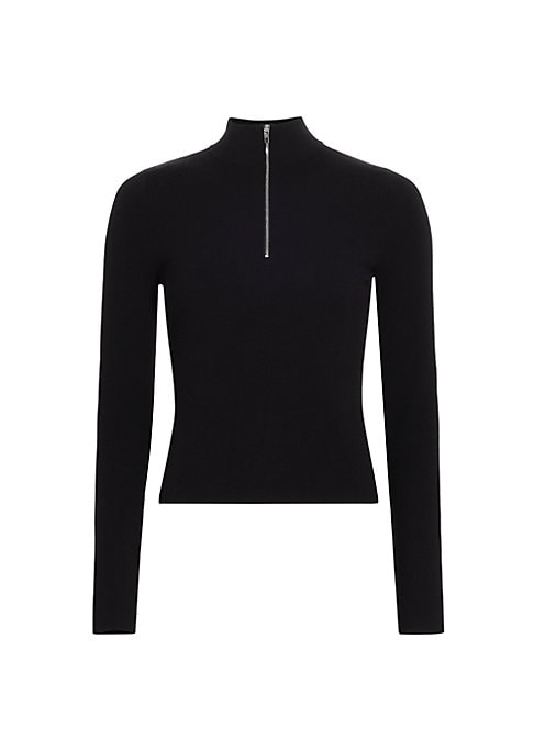 Chic Quarter-Zip Knit Top