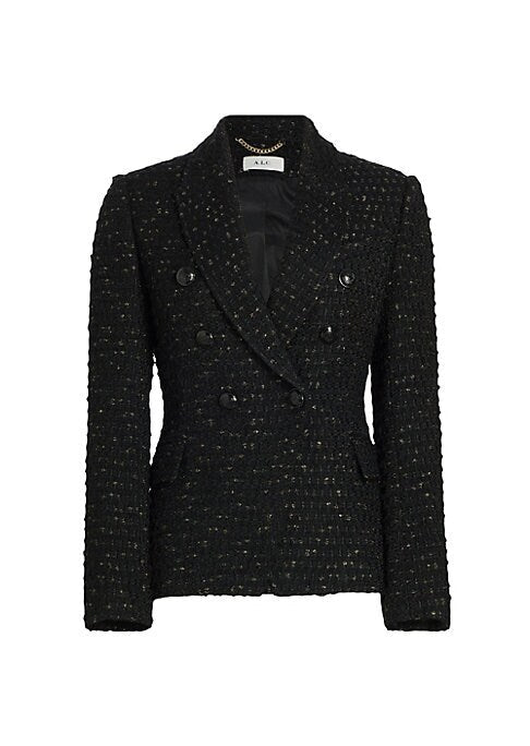 Metallic Tweed Blazer