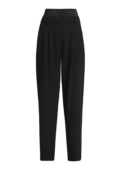 Layered Wide-Leg Trousers