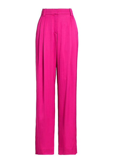 Satin Pleat Trousers