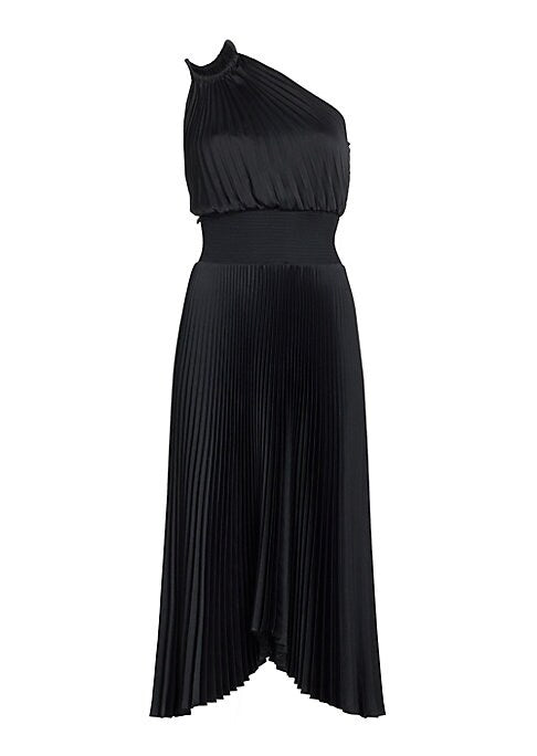 Asymmetric Elegance Midi-Dress