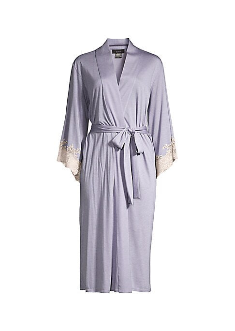 Elegant Lace Jersey Robe
