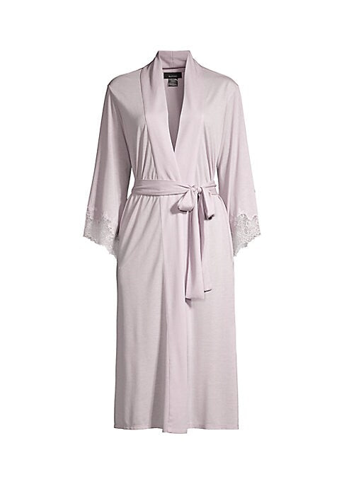 Elegant Lace Trim Robe