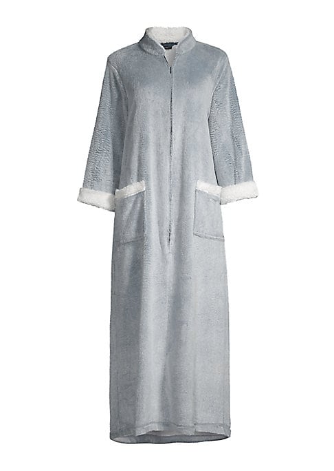 Cozy Sherpa Zip Robe