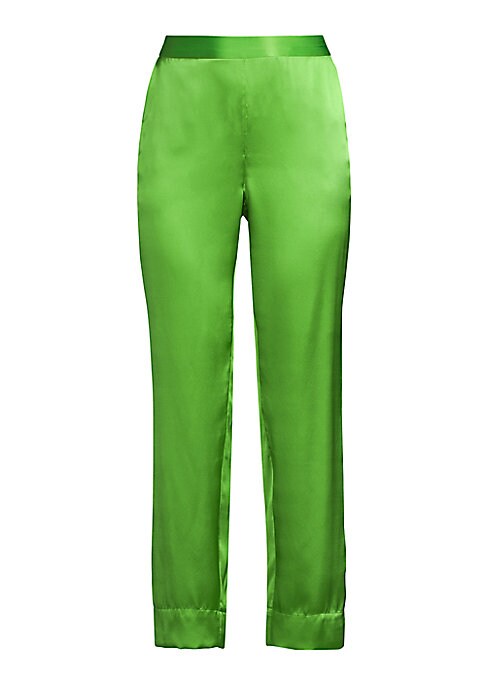 Silk Satin Wide-Leg Trousers