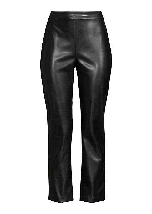 Chic Faux Leather Trousers