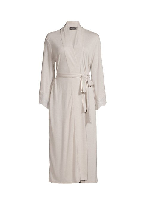 Elegant Lace Jersey Robe