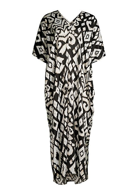 Abstract Satin Caftan