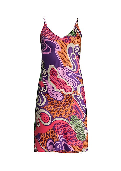 Geometric Charm Slip Dress