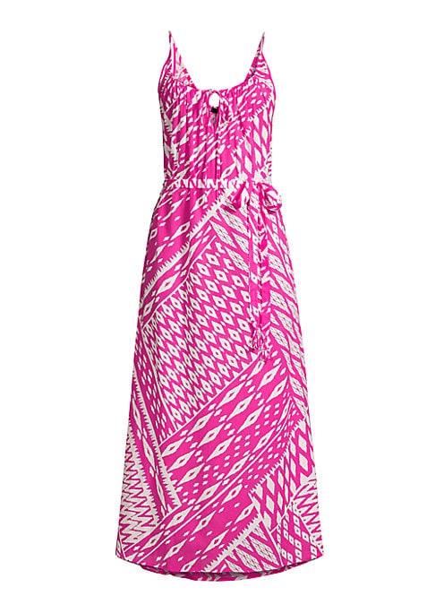 Geometric Breeze Midi-Dress