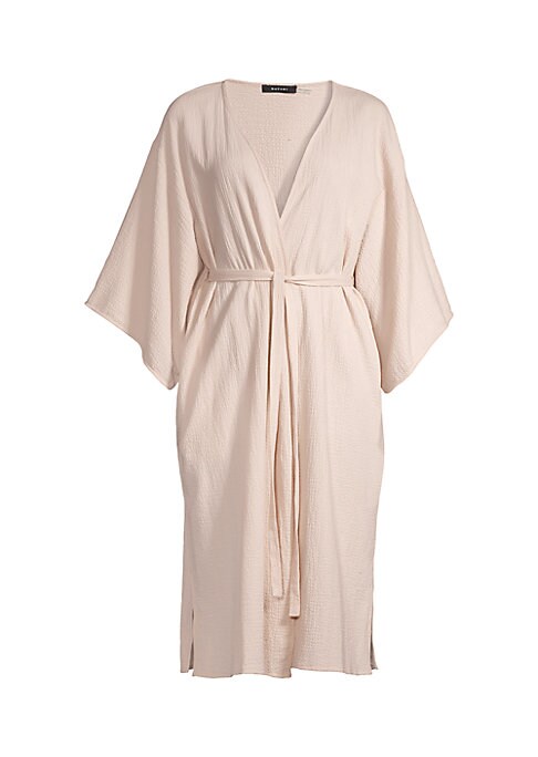 Textured Cotton Lounge Robe