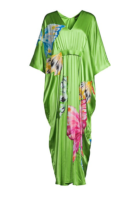 Elegant Silk Satin Caftan