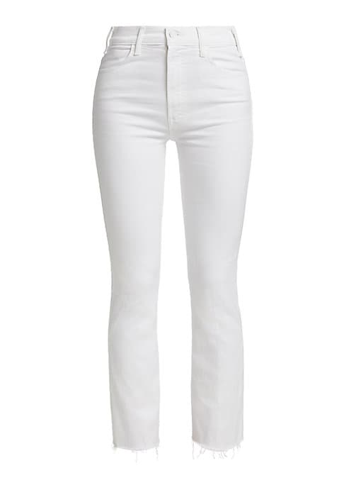 Frayed Ankle Tapered Jeans