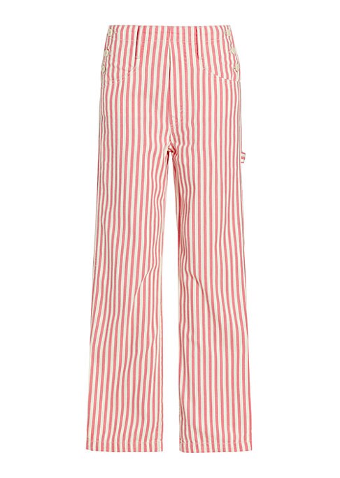 Striped Nautical Ankle Trousers