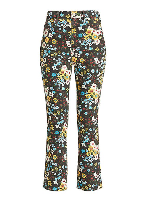 Floral Kick-Flare Jeans