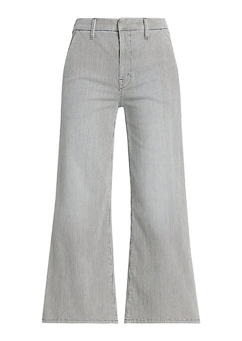 Striped Ankle Flare Pants