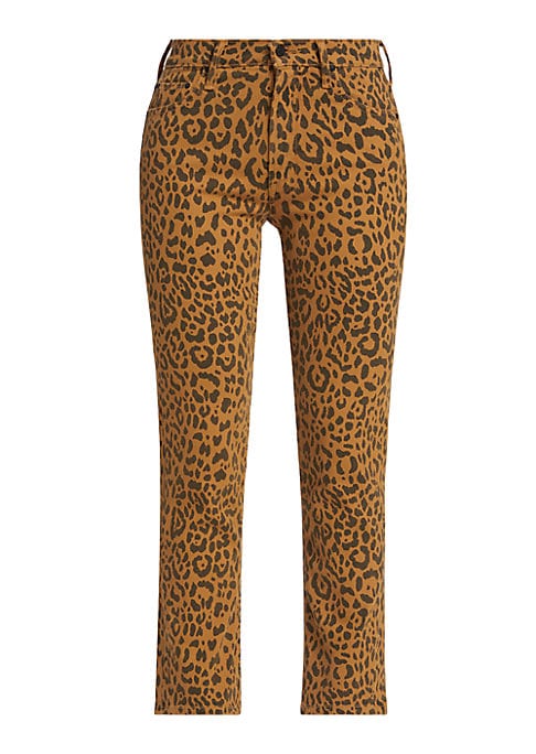 Leopard Print Crop Jeans