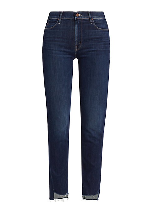 Frayed Hem Ankle Jeans