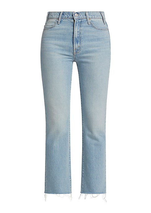 Frayed Hem Ankle Jeans