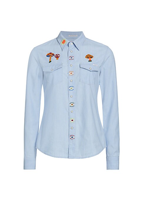 Embroidered Chambray Delight