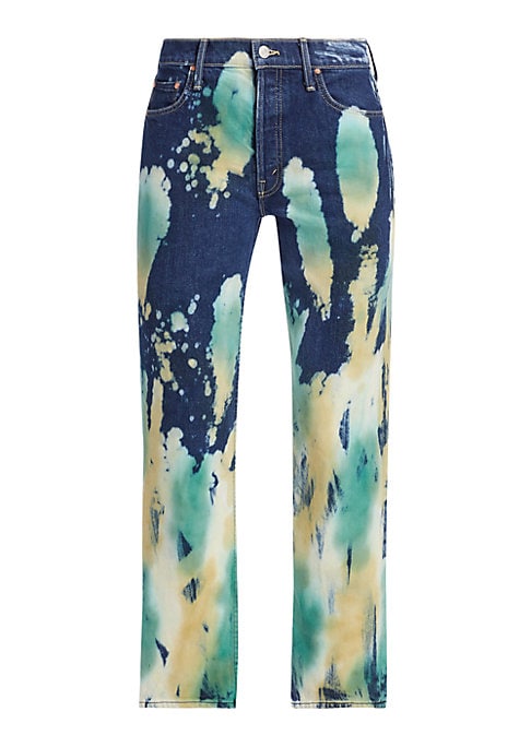 Bleached High-Rise Cropped Jeans