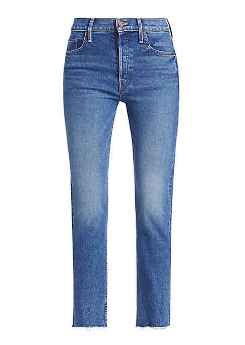 Frayed Skinny Stretch Jeans