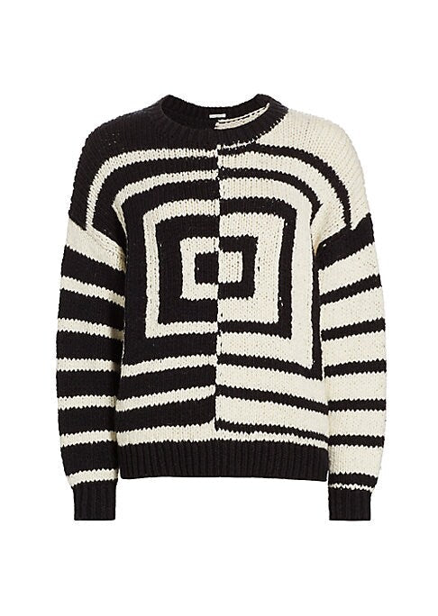 Cozy Contrast Knit Sweater