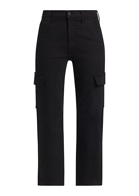 Cropped Stretch Cargo Pants