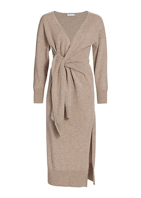 Chic Cashmere Wrap Dress