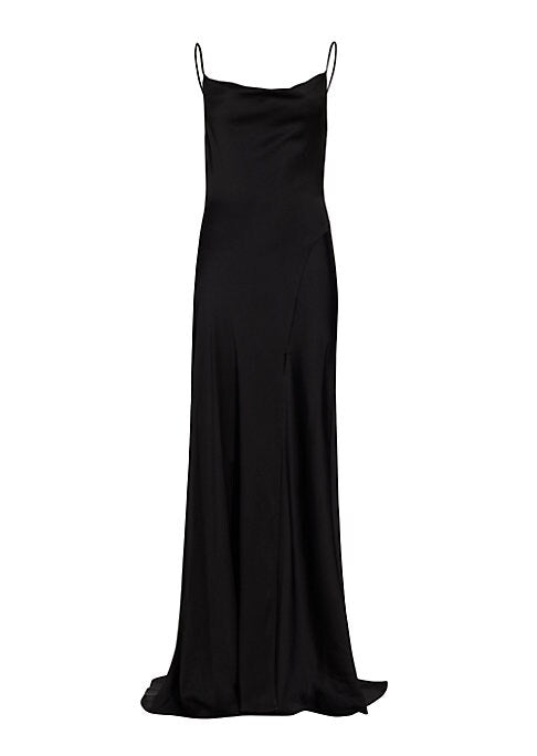 Dramatic Cowl Cocktail Dress