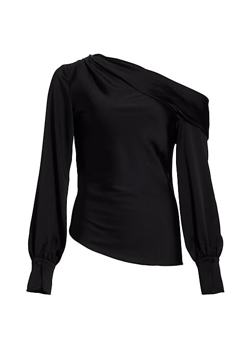 Elegant One-Shoulder Blouse