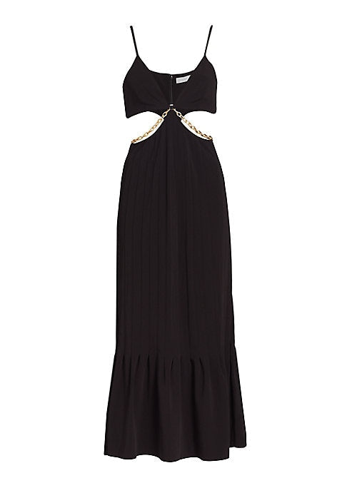 Dramatic Chain Cutout Dress