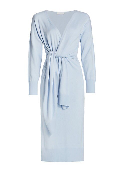 Luxe Cashmere Wrap Dress