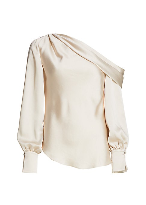 Chic Asymmetric Satin Top