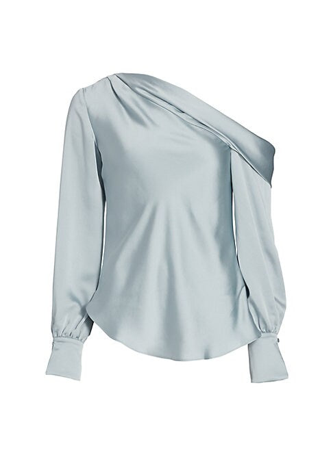 Asymmetric Satin Elegance