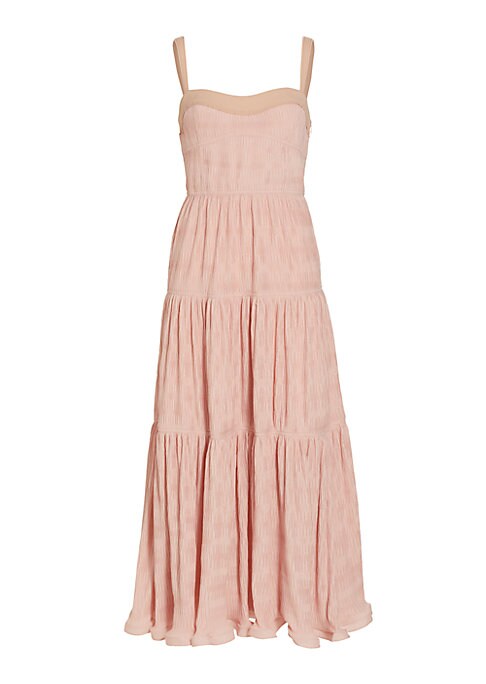 Sweetheart Tiered Midi Dress