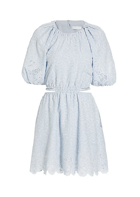 Chic Eyelet Mini Dress