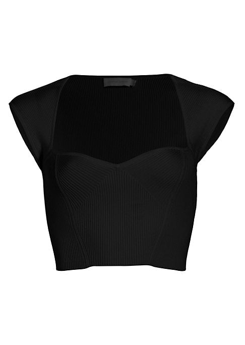 Sweetheart Rib Crop Top