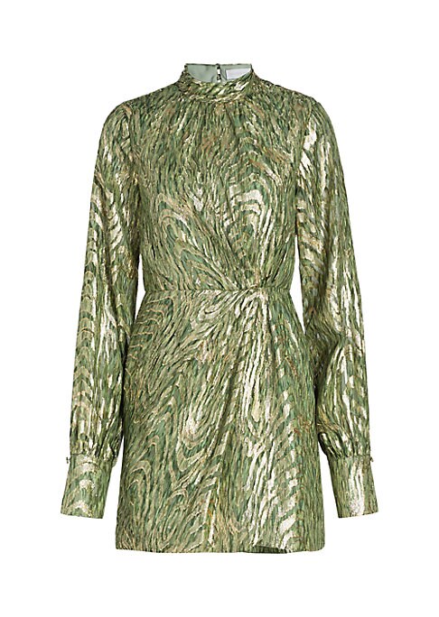 Metallic Animal Stripe Dress
