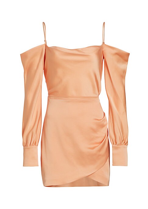 Draped Satin Minidress