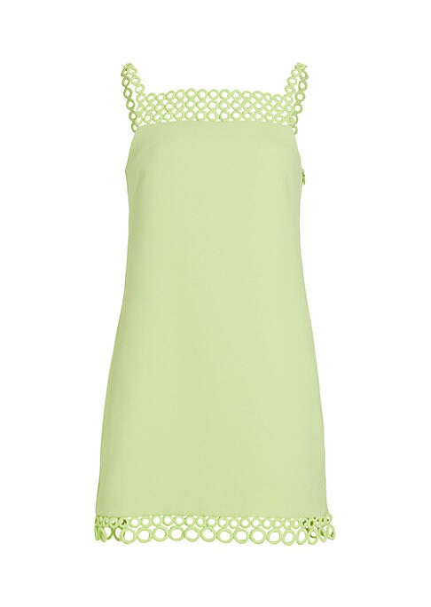 Crochet Trim Mini Dress