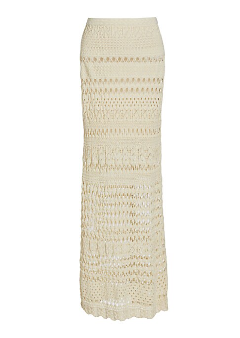 Intricate Knit Maxi-Skirt