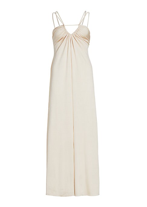 Draped Elegance Maxi Dress
