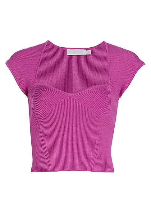 Sweet Ribbed Crop Top