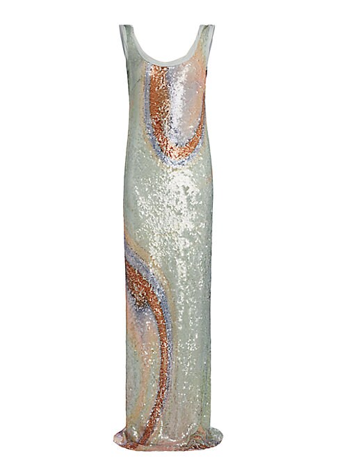 Glistening Marble Evening Dress