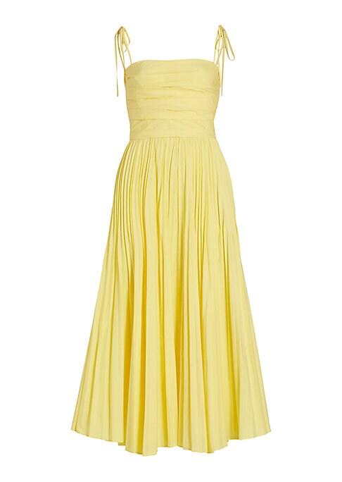 Chic Pleated Midi Dress