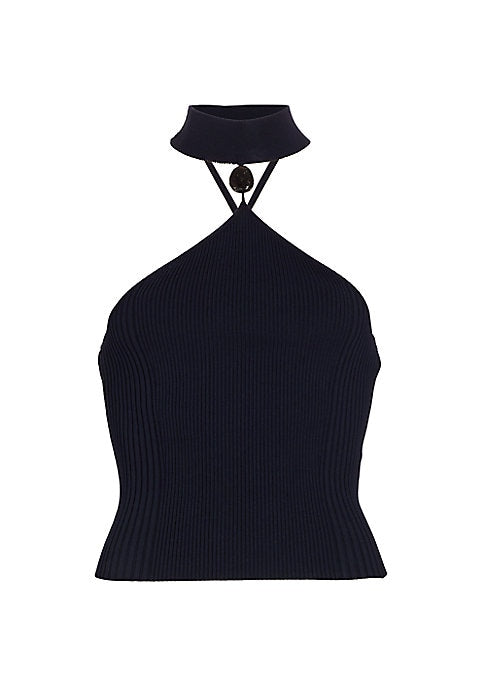 Ribbed Mock Neck Top