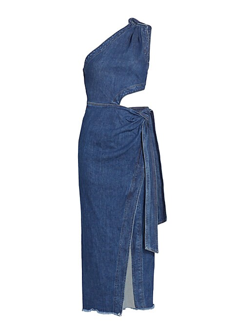 Chic Denim Asymmetrical Dress